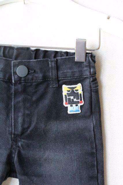 FENDI BABY BLACK MONSTER JEANS 18 MONTHS