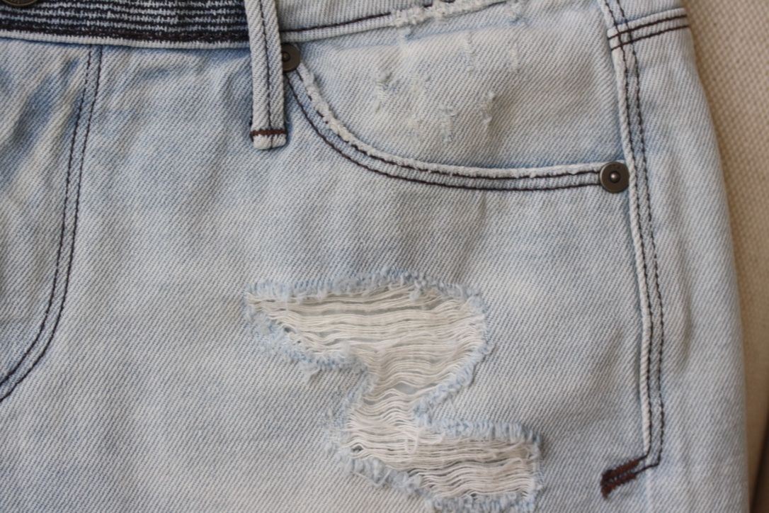 RTA LEO DENIM SHORTS W27 UK 8/10