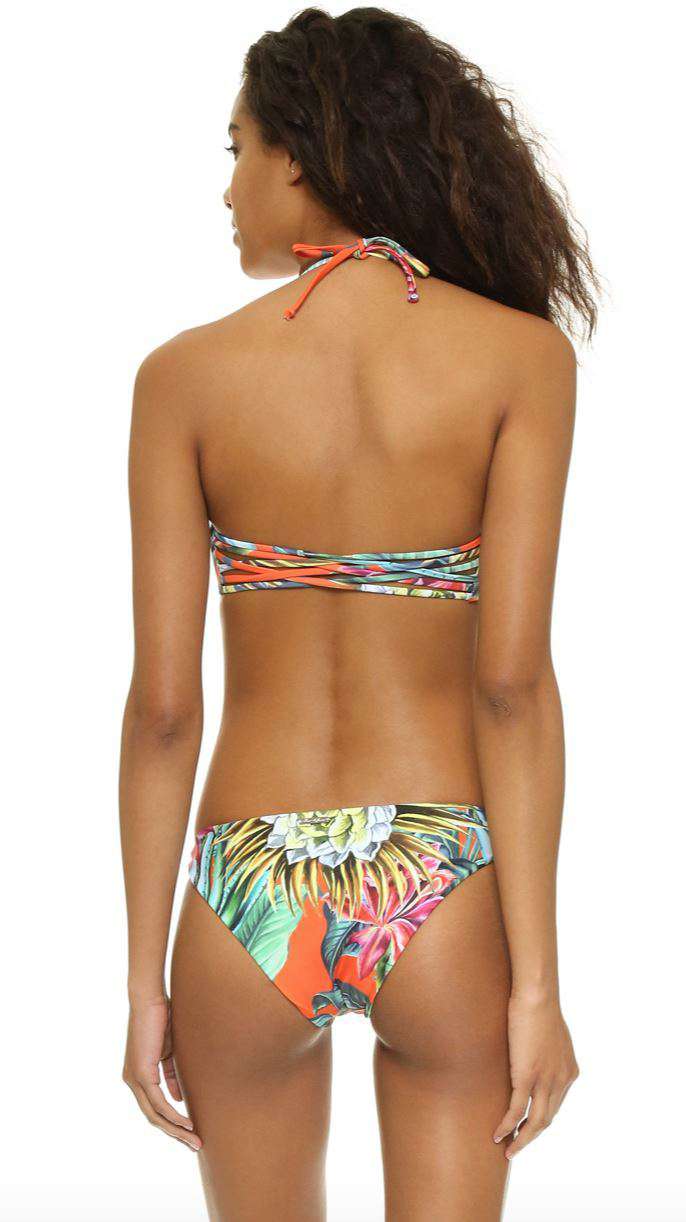MARA HOFFMAN BASKET WEAVE REVERSIBLE BIKINI SMALL/MEDIUM