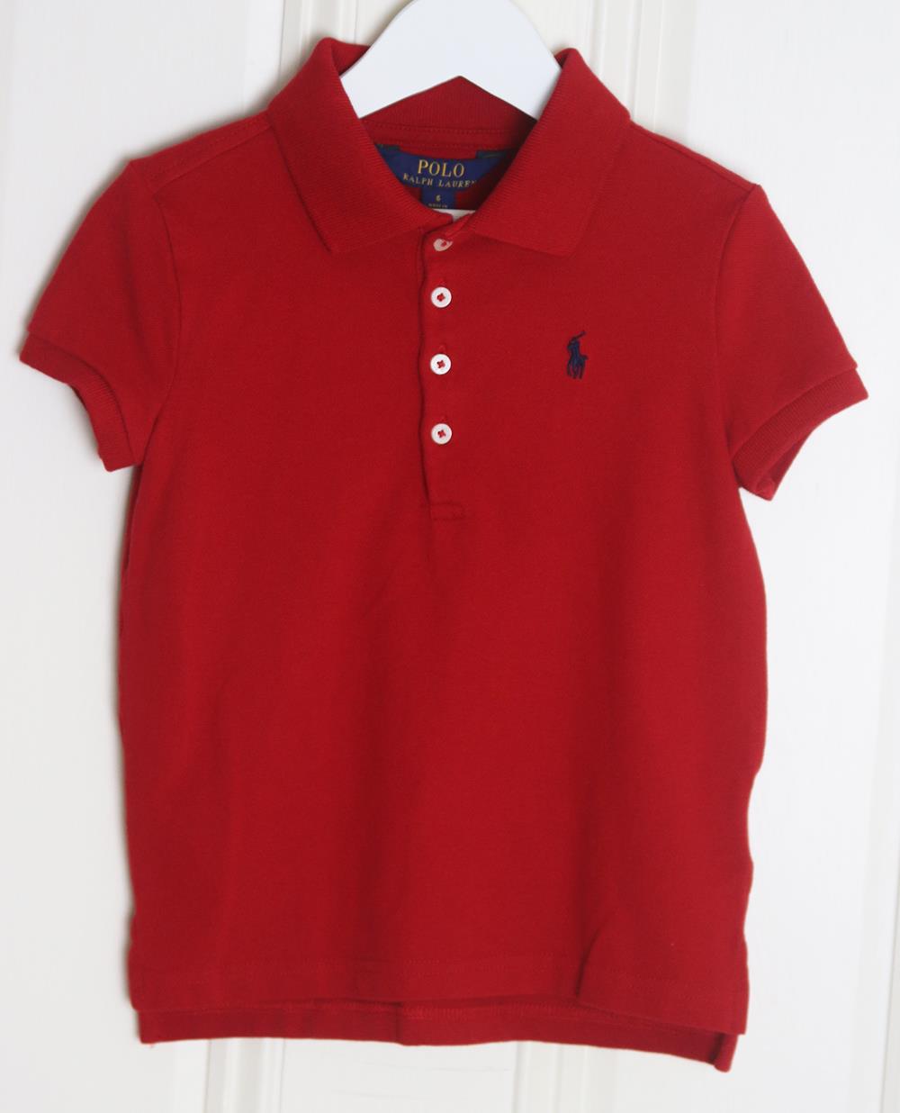 POLO RALPH LAUREN KIDS UNISEX COTTON POLO SHIRT 6 YEARS