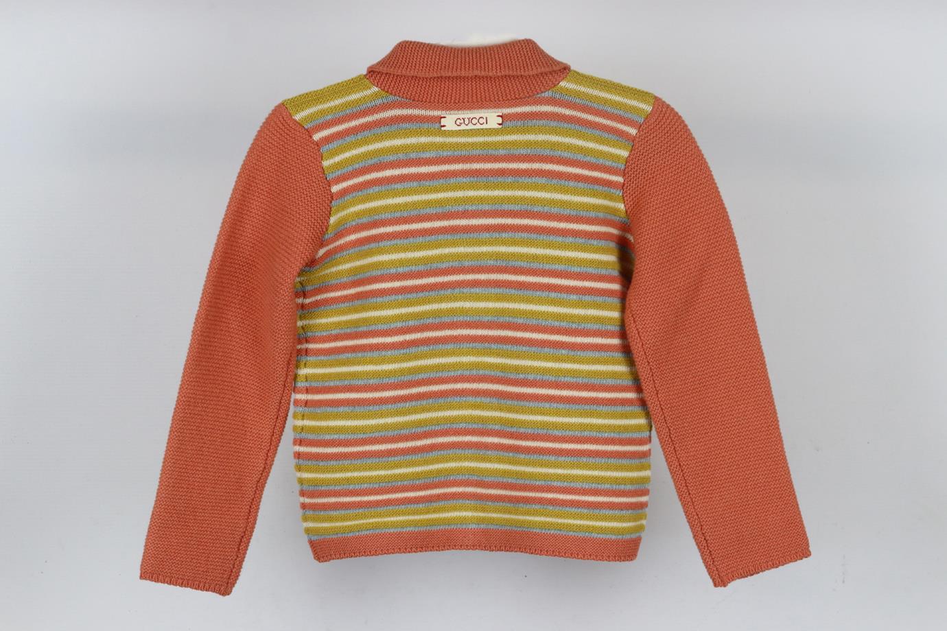 GUCCI KIDS UNISEX KNITTED CARDIGAN 36 MONTHS