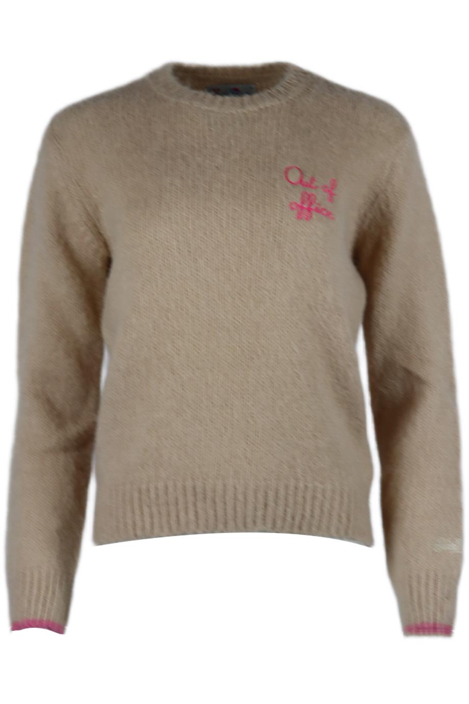 MC2 ST BARTH EMBROIDERED KNITTED SWEATER SMALL