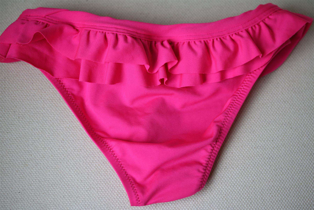 MELISSA ODABASH KIDS FUSCHIA PINK RUFFLE BIKINI 4 YEARS