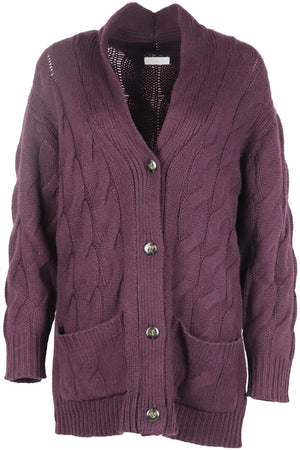 SABLYN OVERSIZED CABLE KNIT CASHMERE CARDIGAN XSMALL