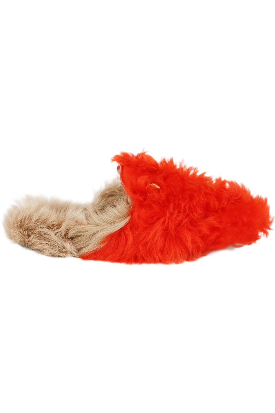 GUCCI PRINCETOWN TWO TONE SHEARLING SLIPPERS EU 38.5 UK 5.5 US 8.5