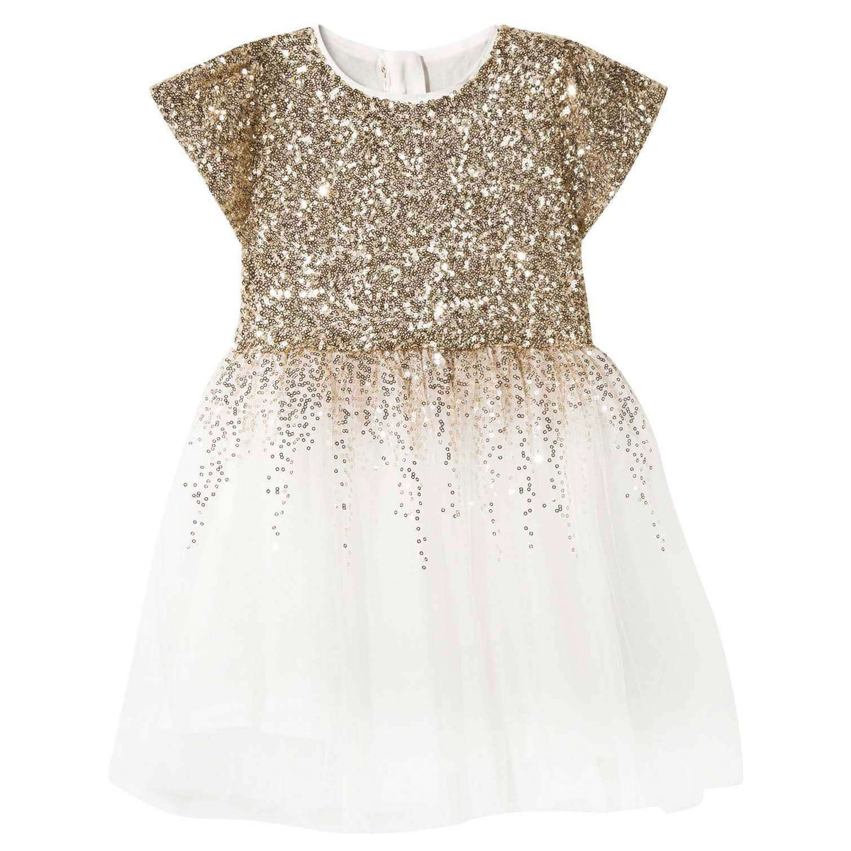 WILD & GORGEOUS GOLD SEQUIN DEGAS MOON DRESS 3 DRESS