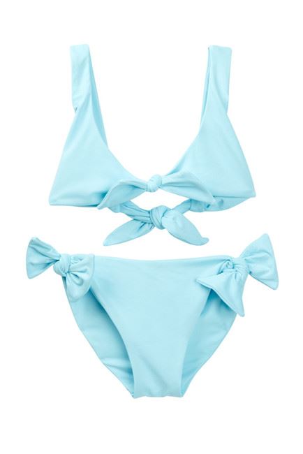 MELISSA ODABASH GIRLS BLUE HEART BIKINI 2 YEARS