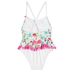PATE DE SABLE GIRLS WHITE FLORAL SWIMSUIT 4 YEARS