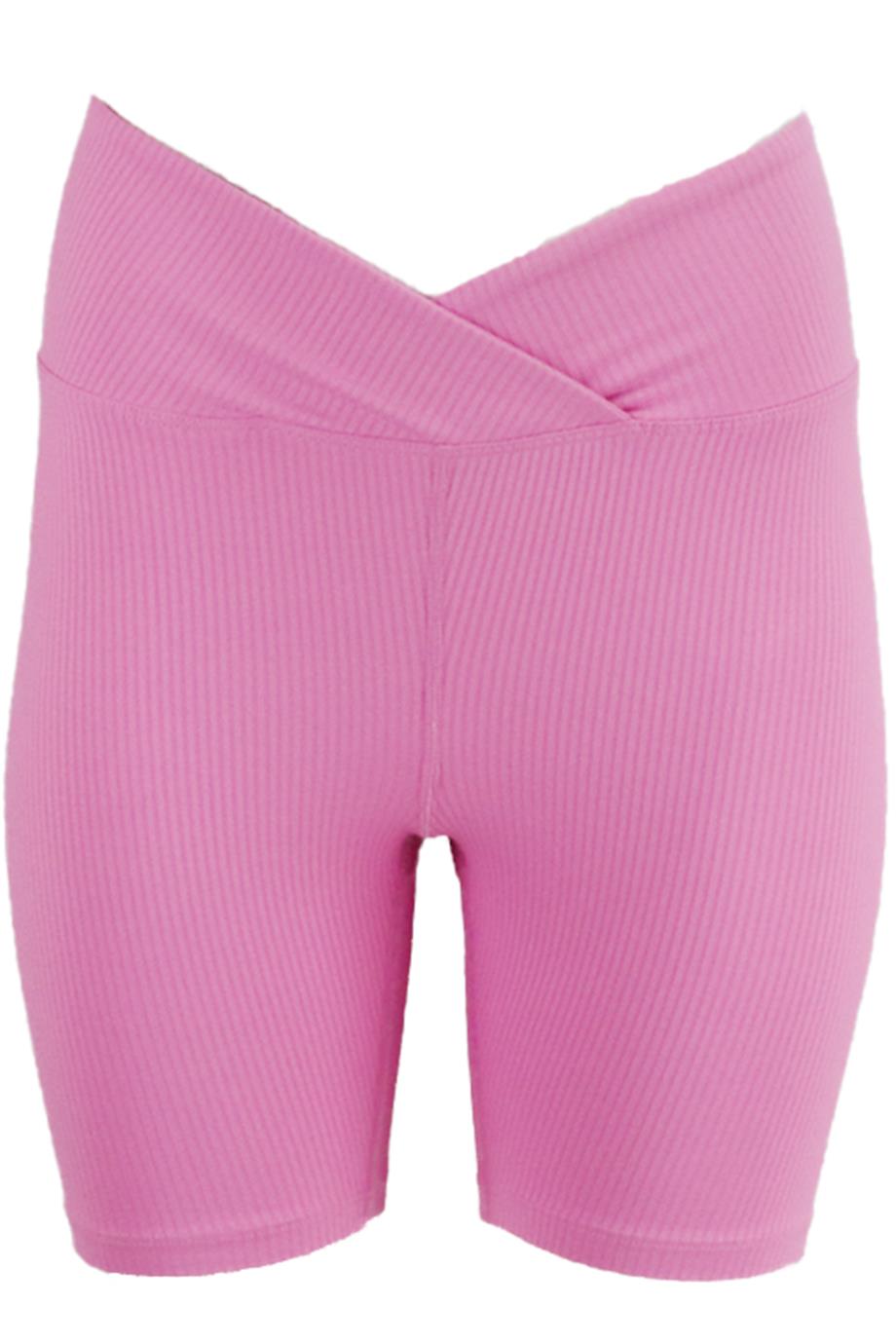 YEAR OF OURS + BANDIER RIBBED STRETCH BIKER SHORTS MEDIUM