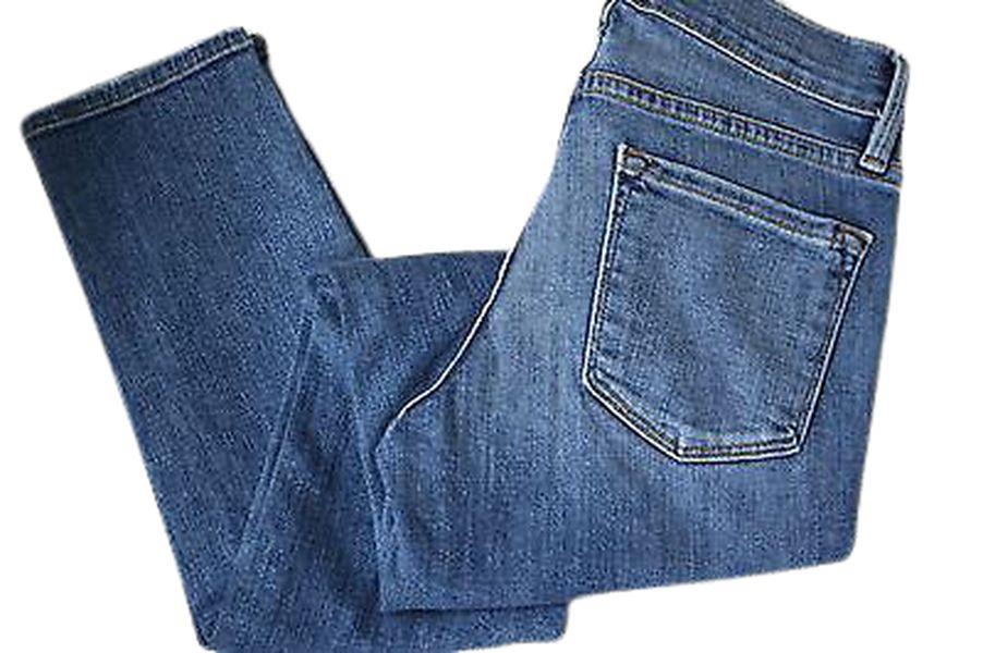 FRAME DENIM LE SKINNY DE JEANNE DISTRESSED JEANS W25 UK 6/8