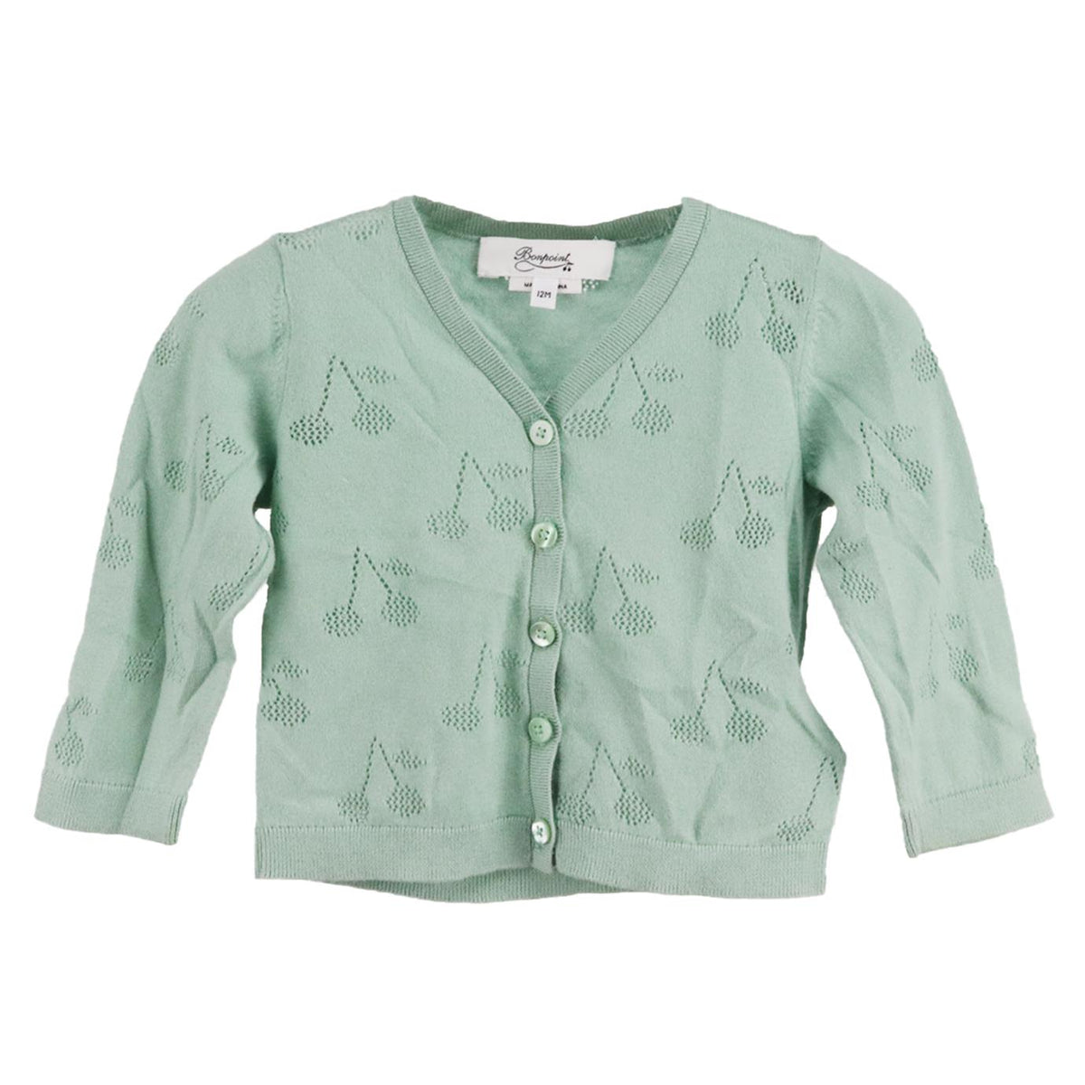 BONPOINT BABY GIRLS COTTON CARDIGAN 12 MONTHS