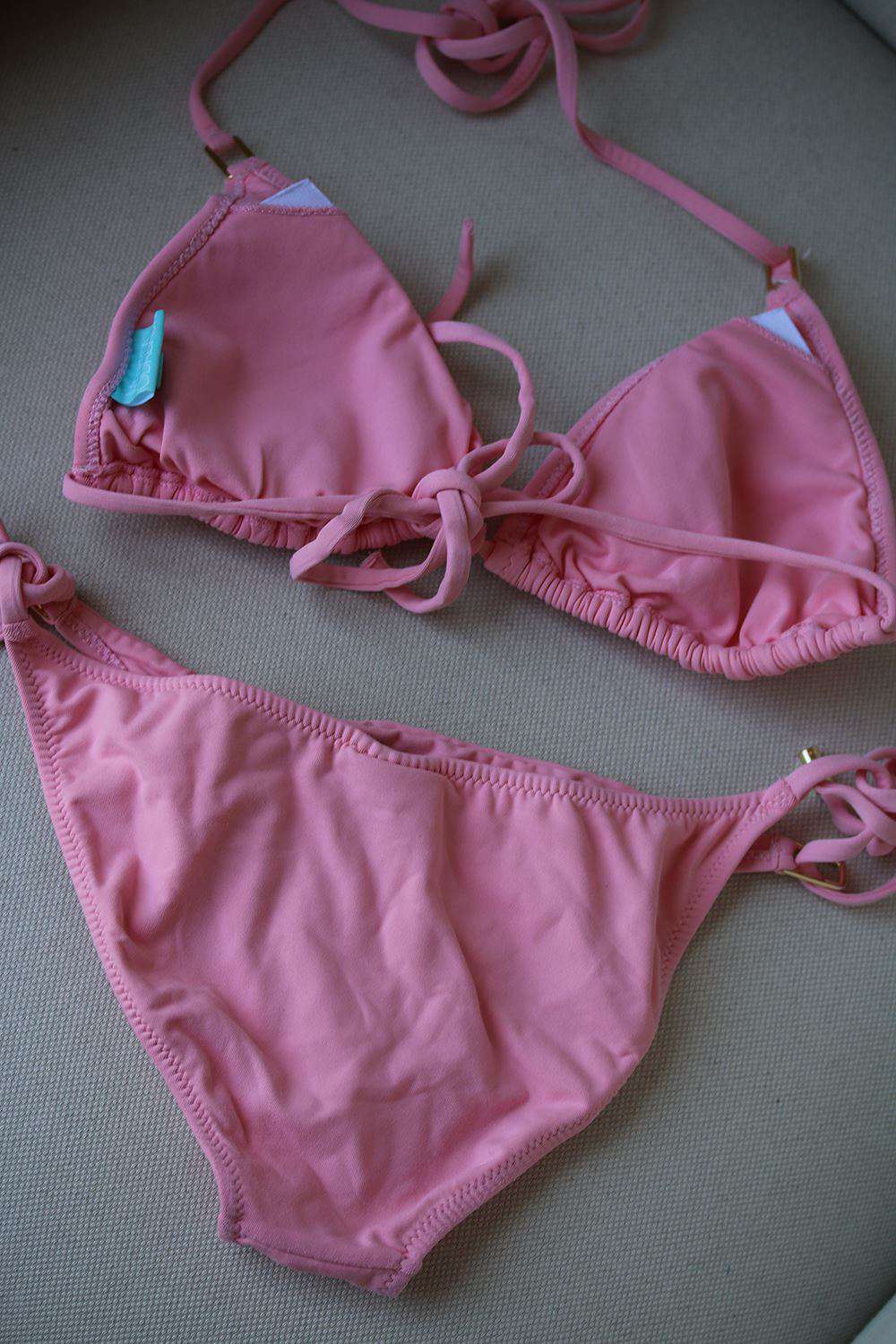 MELISSA ODABASH KEY WEST TRIANGLE PINK BIKINI UK 10/14
