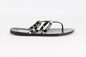 VALENTINO GARAVANI ROCKSTUD RUBBER SANDALS EU 39 UK 6 US 9