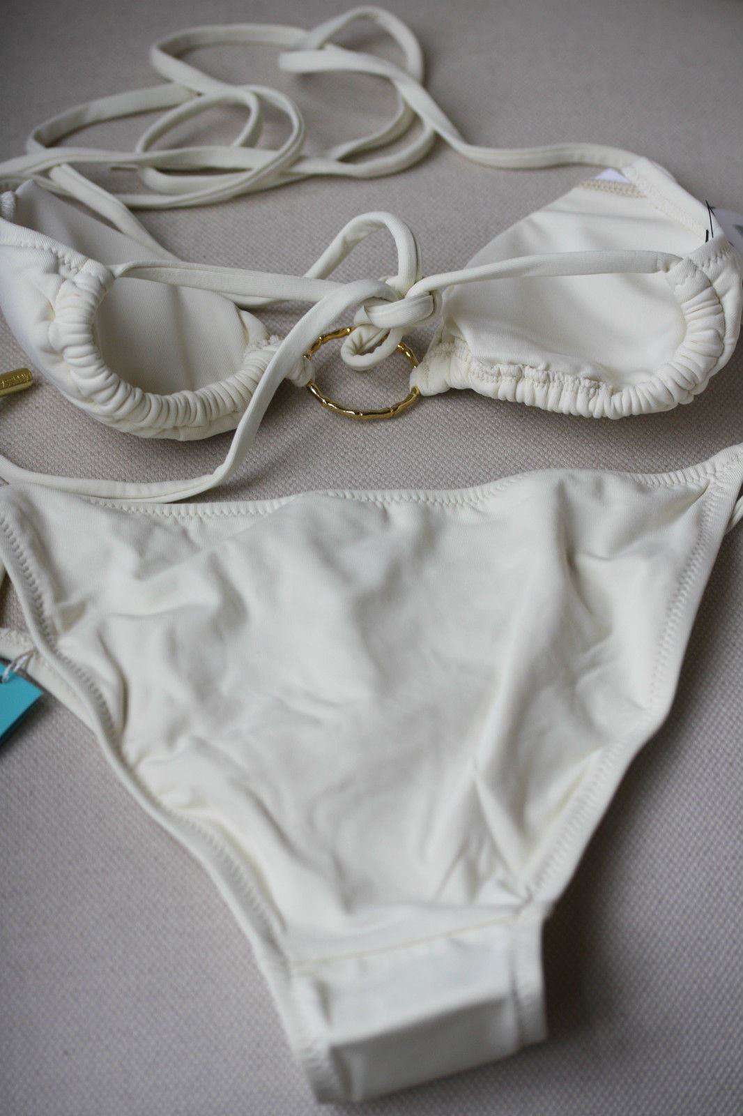 MELISSA ODABASH MIAMI CREAM BIKINI UK 10