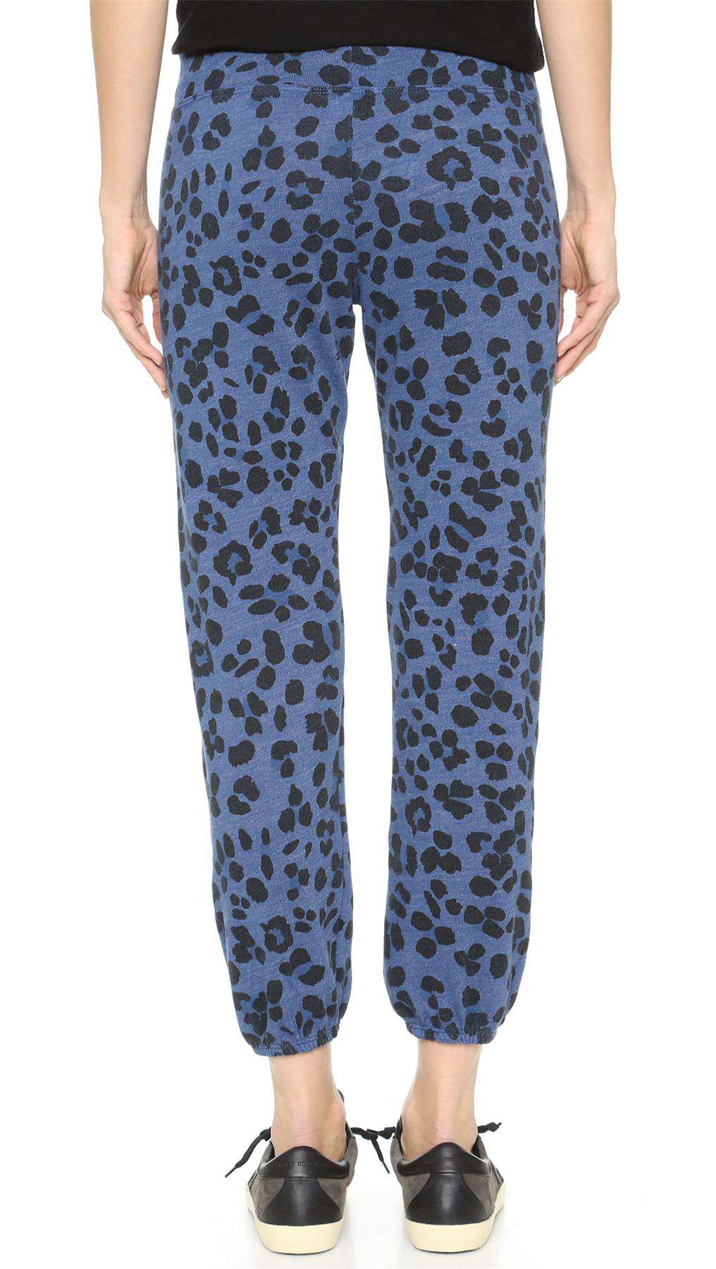 SUNDRY CLASSIC LEOPARD SWEATPANTS 2 MEDIUM