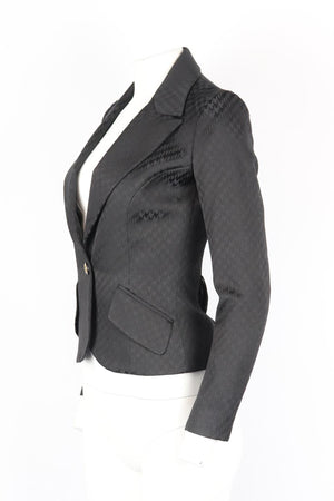 D&G BY DOLCE AND GABBANA JACQUARD COTTON BLEND BLAZER IT 40 UK 8
