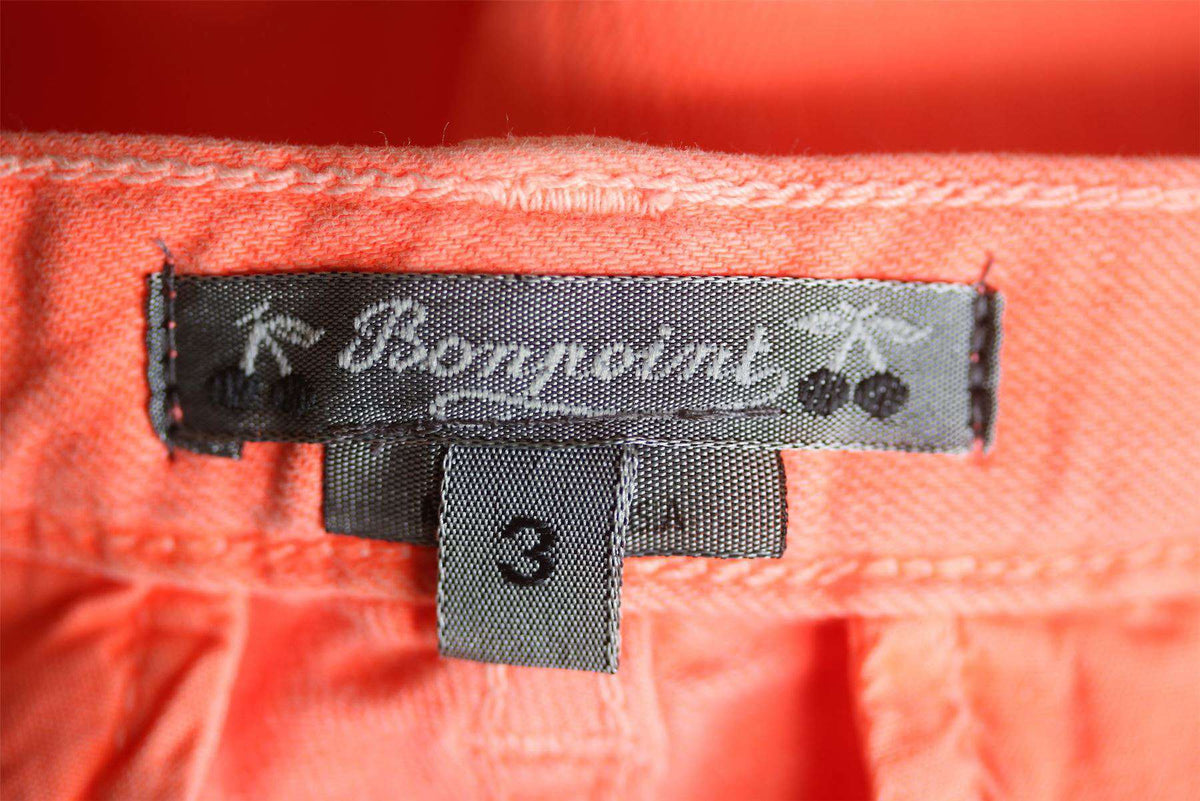 BONPOINT NEON ORANGE SHORTS 3 YEARS