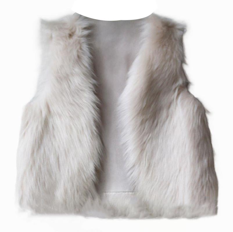 BONPOINT KIDS GIRLS RABBIT FUR VEST 4 YEARS