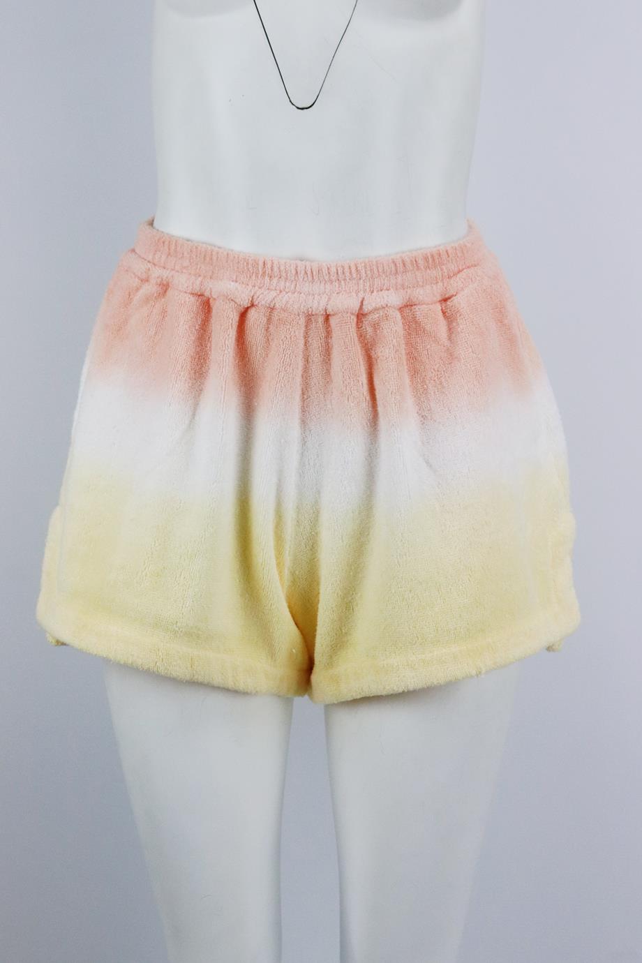 TERRY OMBRÉ COTTON TERRY SHORTS SMALL