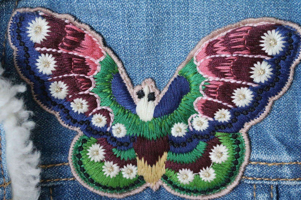 GUCCI BABY PINK GIRLS DENIM JACKET 4 YEARS