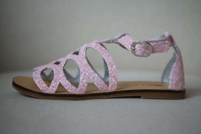 TARTINE ET CHOCOLAT GIRLS PINK GLITTER SANDALS EU 29 UK 11