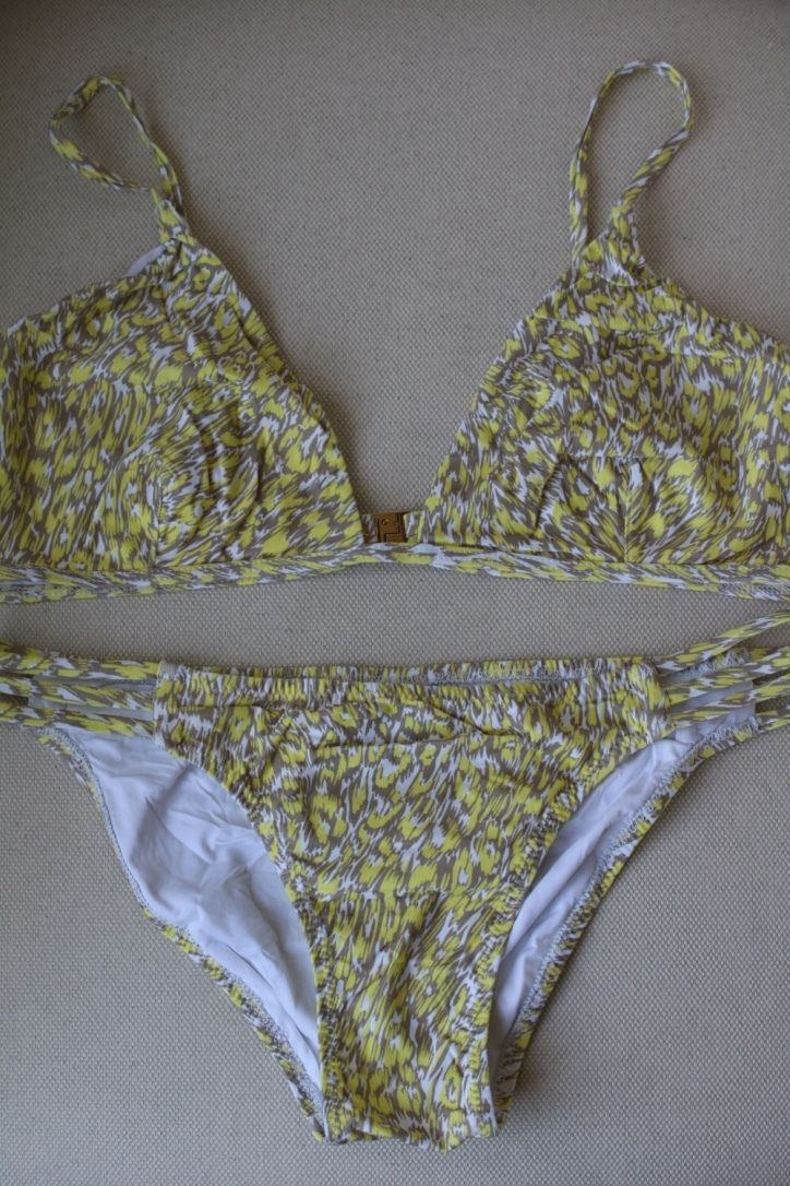 MELISSA ODABASH BALI YELLOW PRINT BIKINI UK 10/14