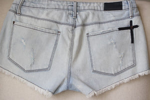 RTA LEO DENIM SHORTS W27 UK 8/10