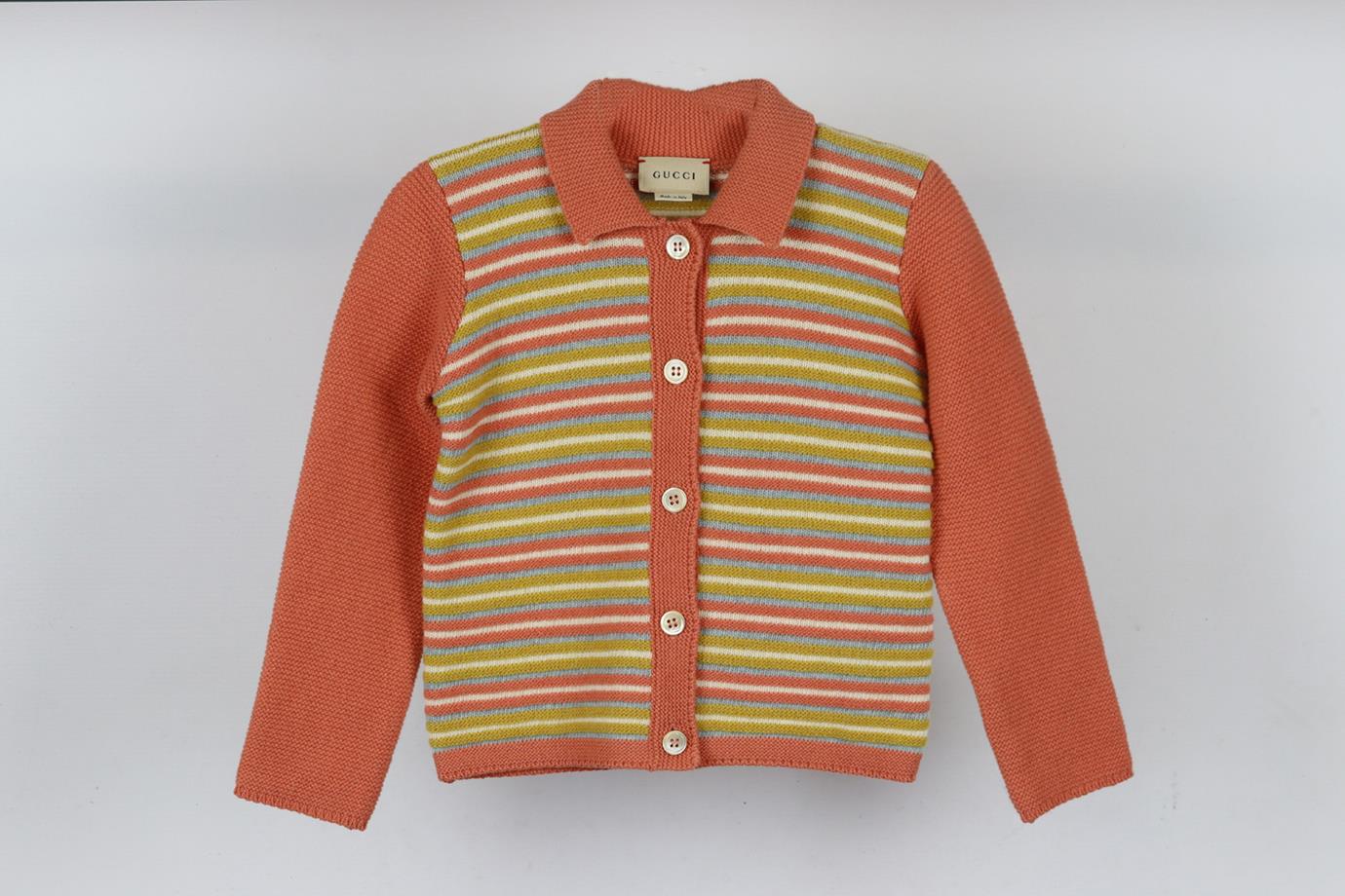 GUCCI KIDS UNISEX KNITTED CARDIGAN 36 MONTHS