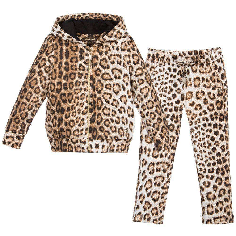 ROBERTO CAVALLI BABY LEOPARD TRACKSUIT 2 YEARS