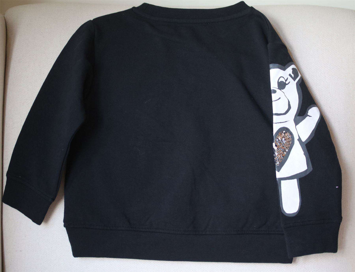 SIMONETTA GIRLS BLACK TEDDY BEAR TRACKSUIT 3 YEARS
