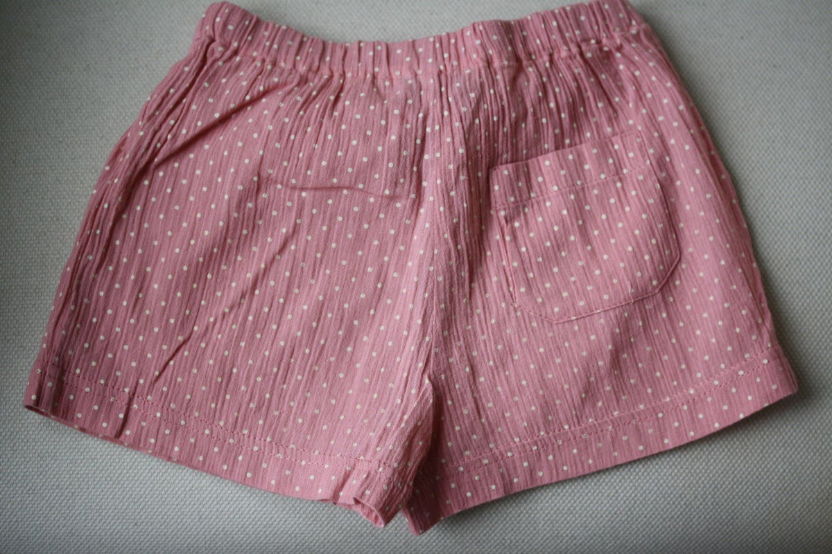 NANOS BABY PINK POLKA DOT COTTON SHORTS 18 MONTHS