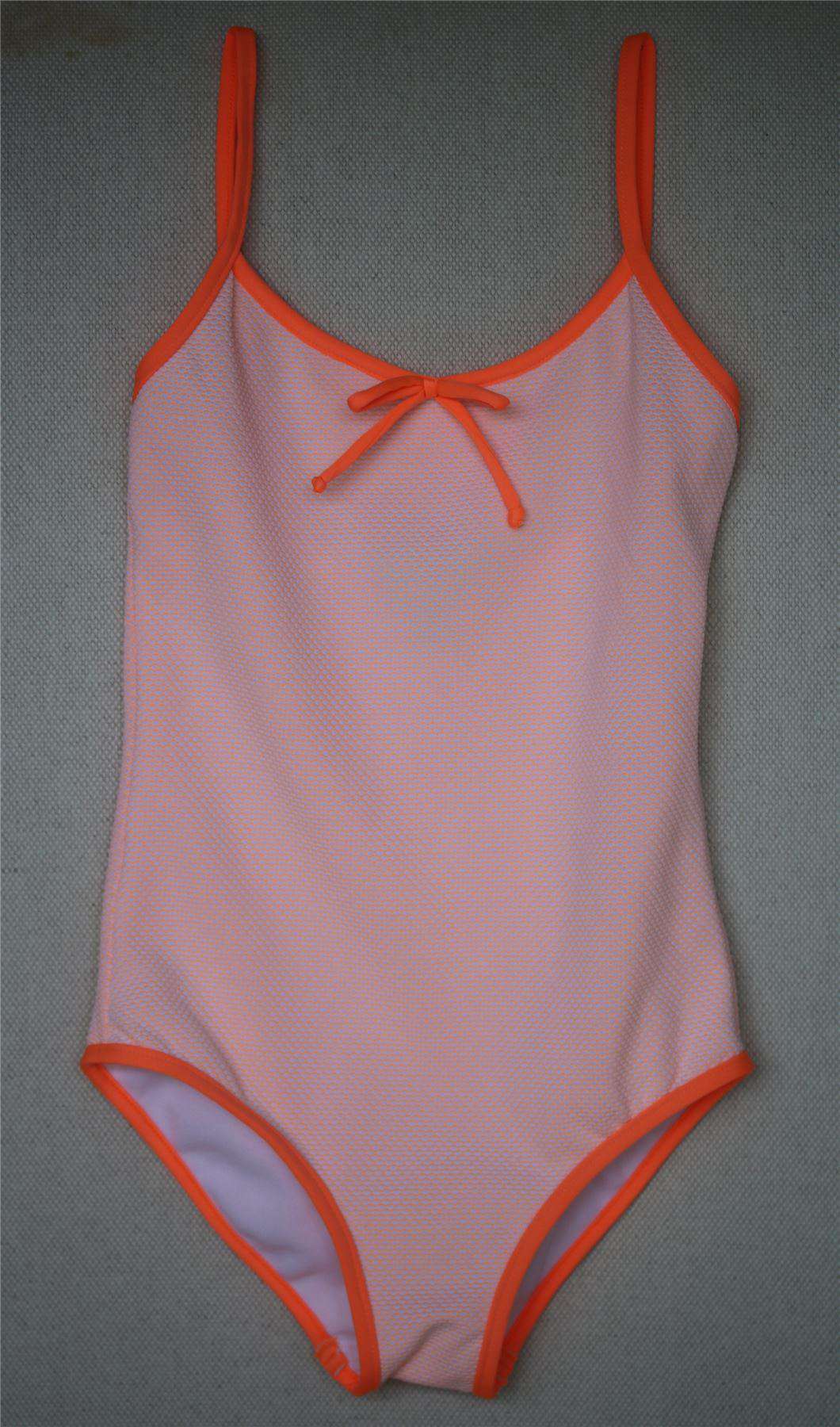 MELISSA ODABASH GIRLS TRACY ORANGE SCALES PRINT SWIMSUIT 4 YEARS