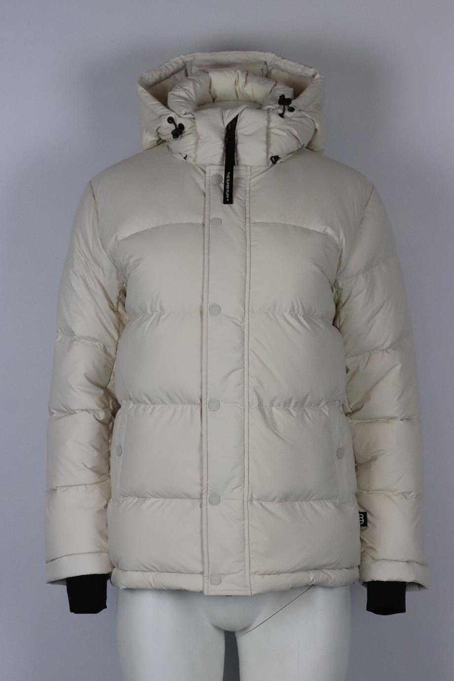SUPER WORLD HOODED QUILTED SHELL DOWN JACKET XSMALL