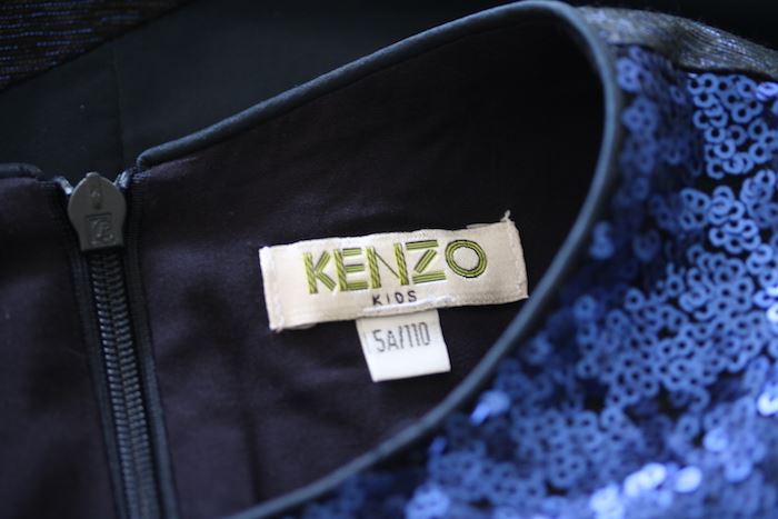 KENZO KIDS GIRLS SEQUIN DRESS 5 YEARS
