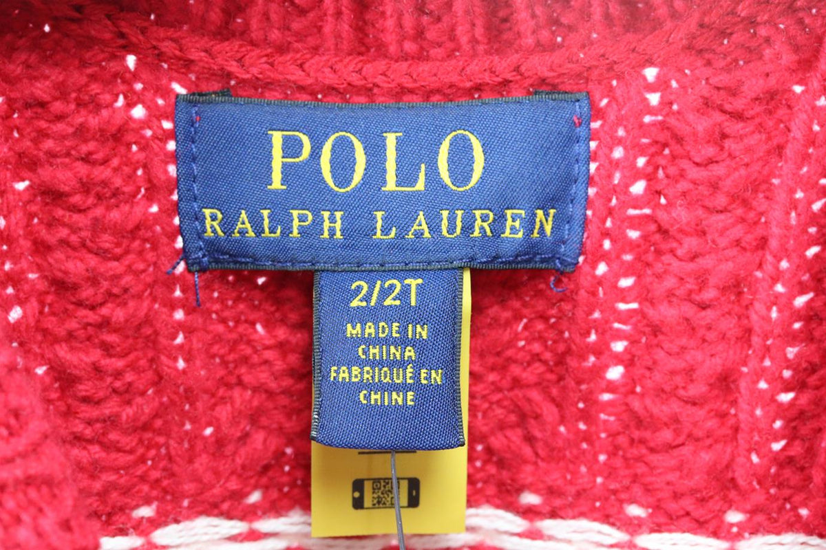 POLO RALPH LAURENT KIDS GIRLS KNITTED DRESS 2 YEARS