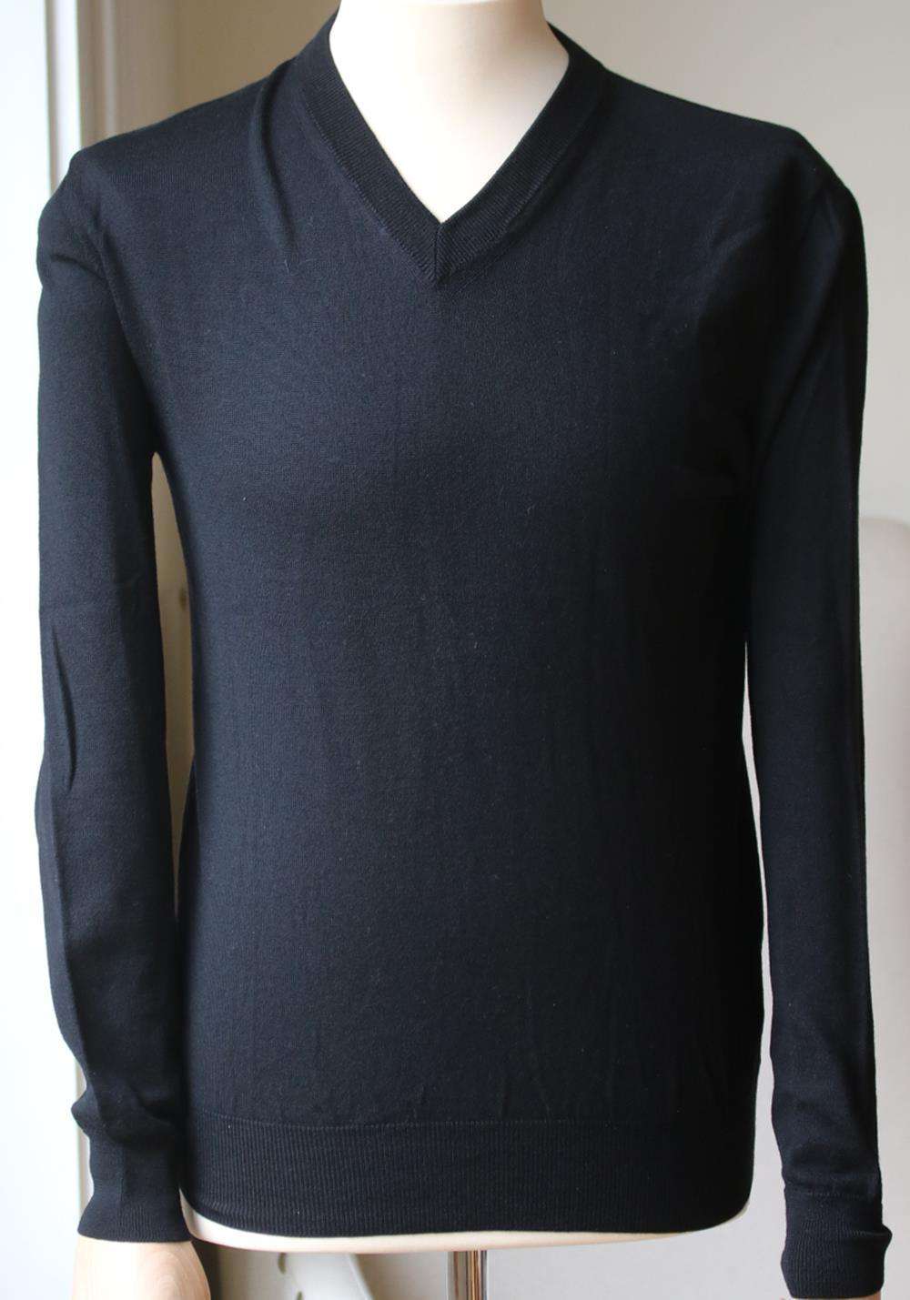 CHRISTIAN DIOR V-NECK WOOL KNIT SWEATER MEDIUM