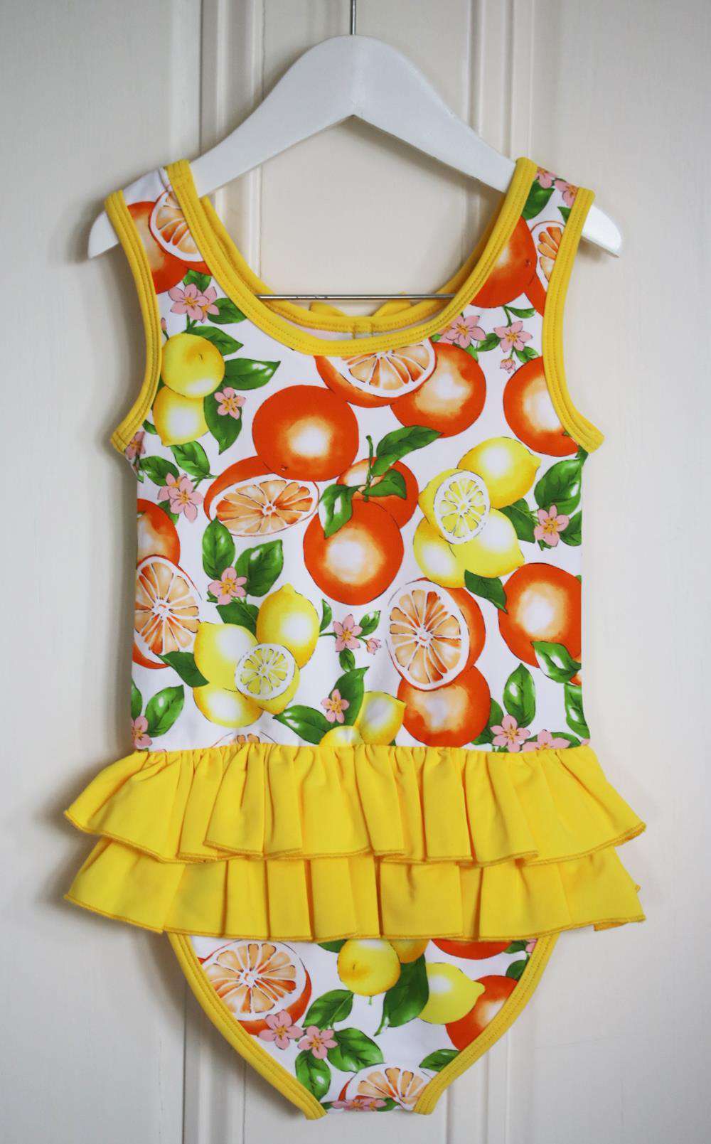 RACHEL RILEY KIDS GIRLS RUFFLED SWIMSUIT 6 YEARS