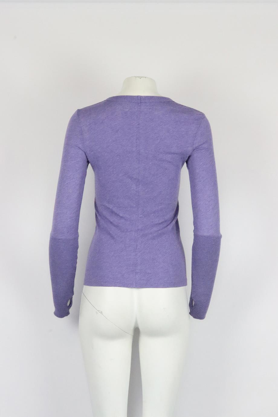 ENZA COSTA COTTON JERSEY TOP XSMALL