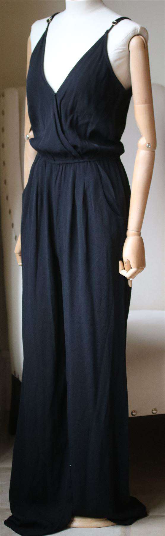 FLYNN SKYE DRESSY V NECK JUMPSUIT XSMALL