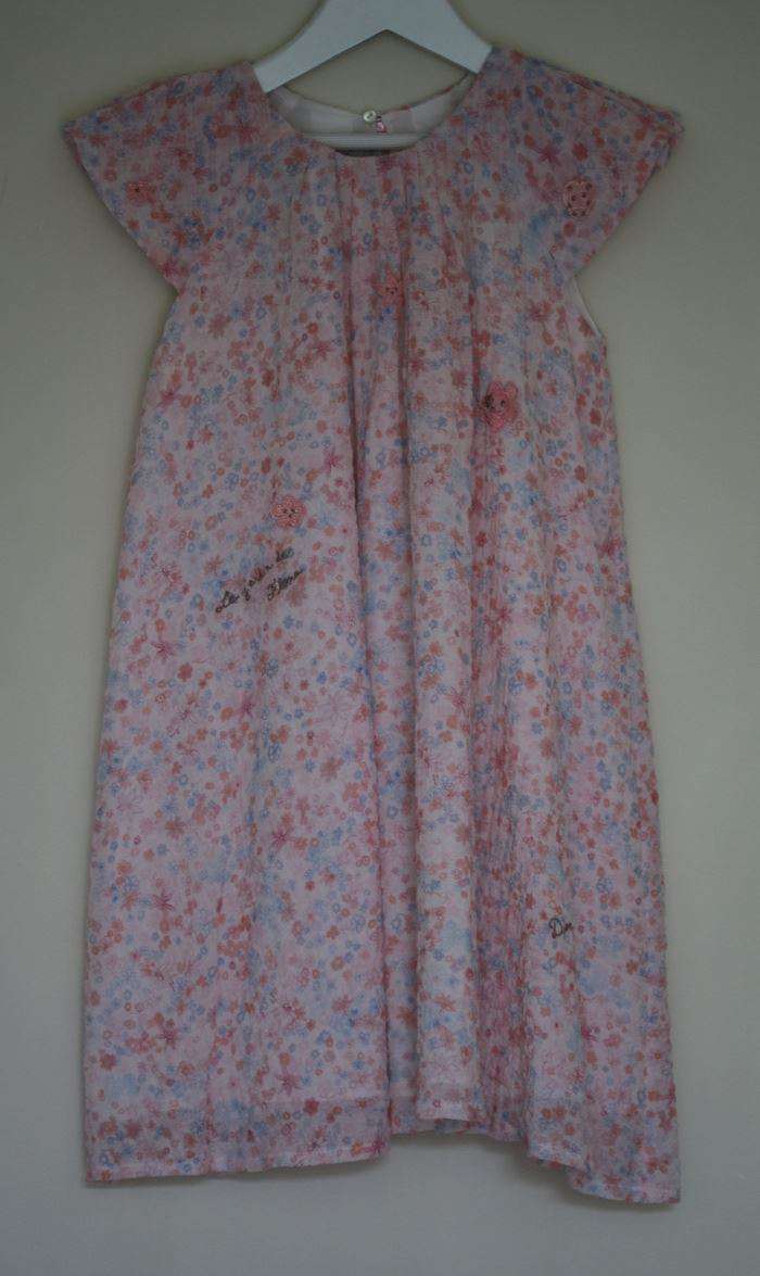 DIOR GIRLS PINK FLORAL DRESS 6 YEARS