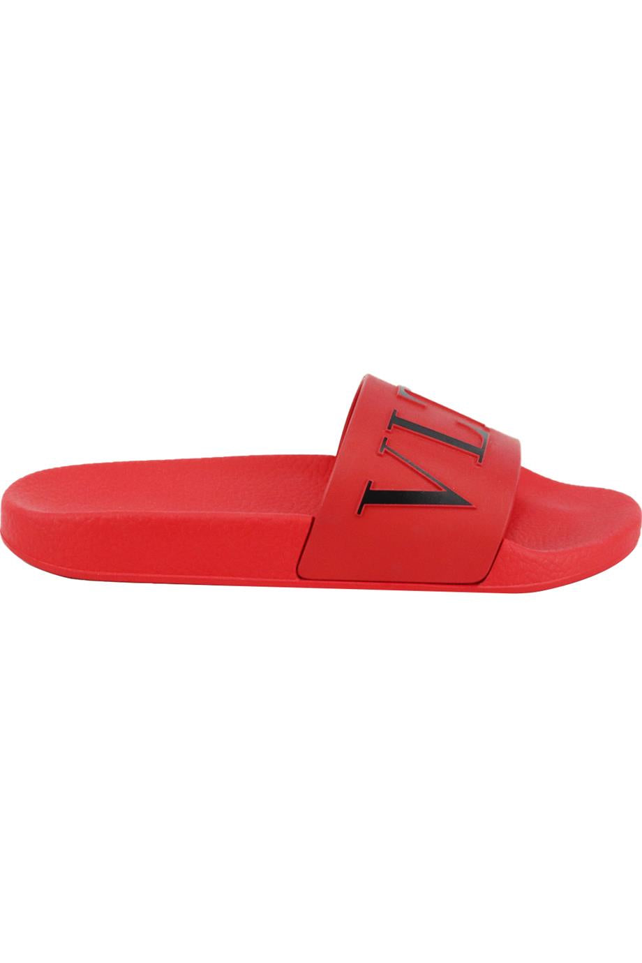 VALENTINO GARAVANI LOGO PRINT RUBBER SLIDES EU 38 UK 5 US 8
