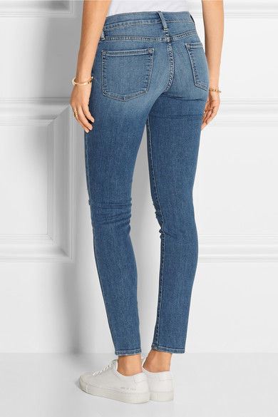 FRAME DENIM LE SKINNY DE JEANNE DISTRESSED JEANS W25 UK 6/8