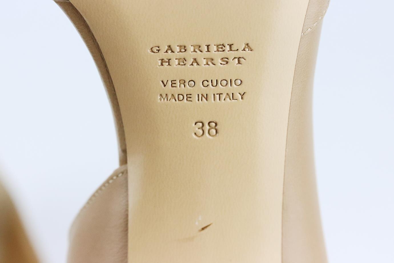GABRIELA HEARST D'ORSAY LEATHER PUMPS EU 38 UK 5 US 8