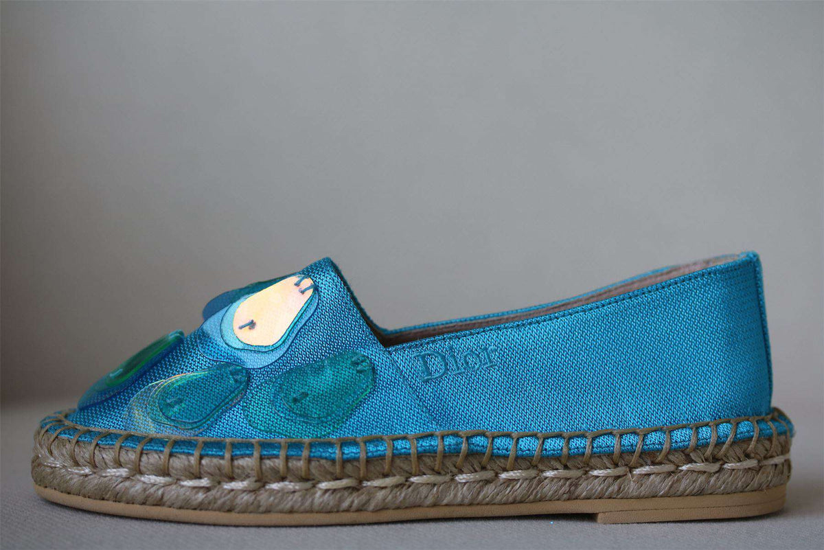 DIOR GIRLS BLUE ESPADRILLES SHOES EU 27 UK 9