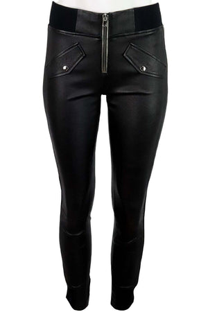 Shop Hugz Jeans Women's Faux Leather Trousers | DealDoodle