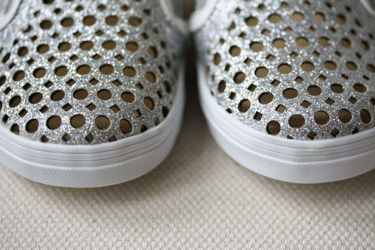 STUART WEITZMAN BABY COUNTRY SILVER SHOES EU 18.5 UK 2.5