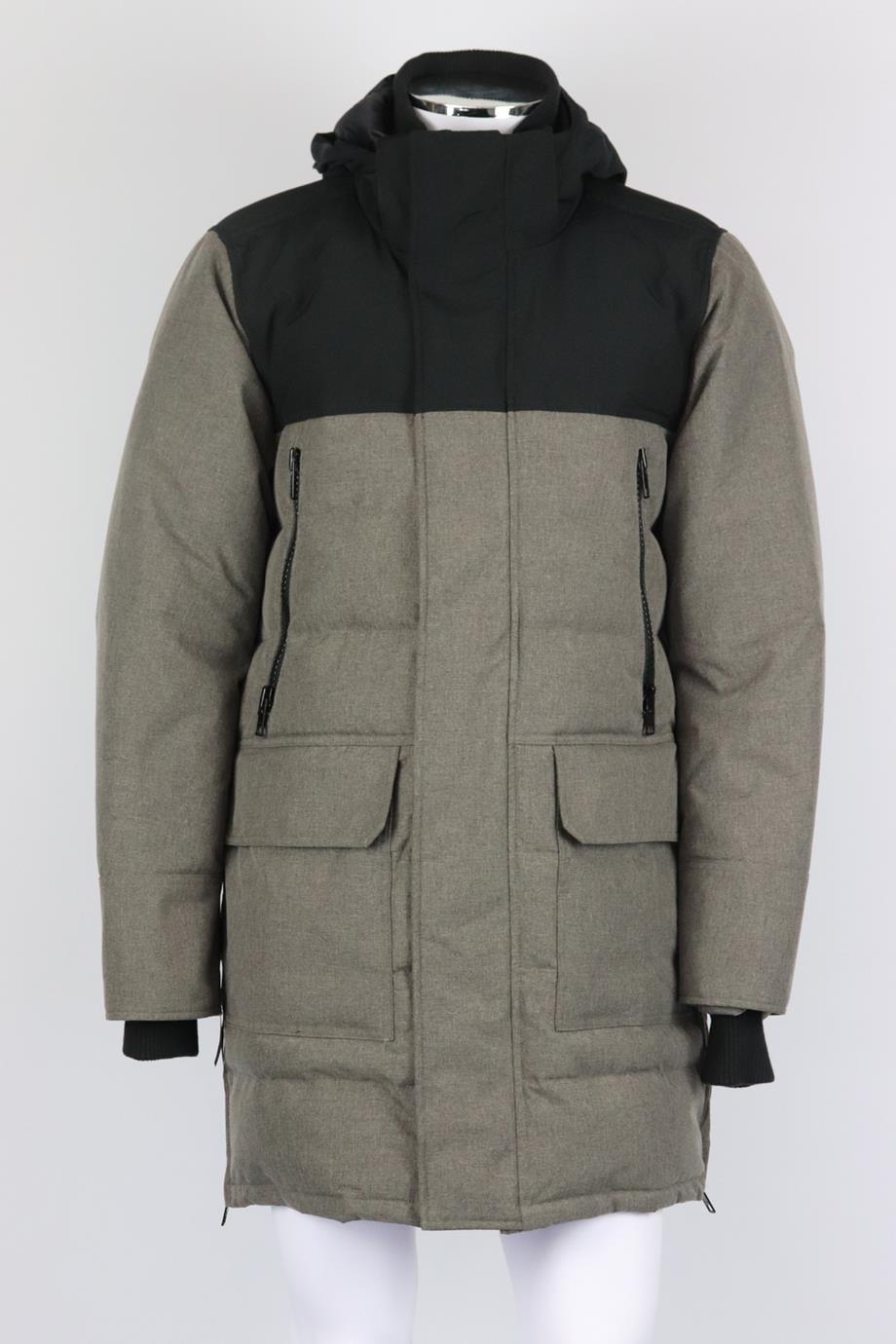 CANADA GOOSE MEN'S HOODED QUILTED SHELL DOWN COAT LARGE