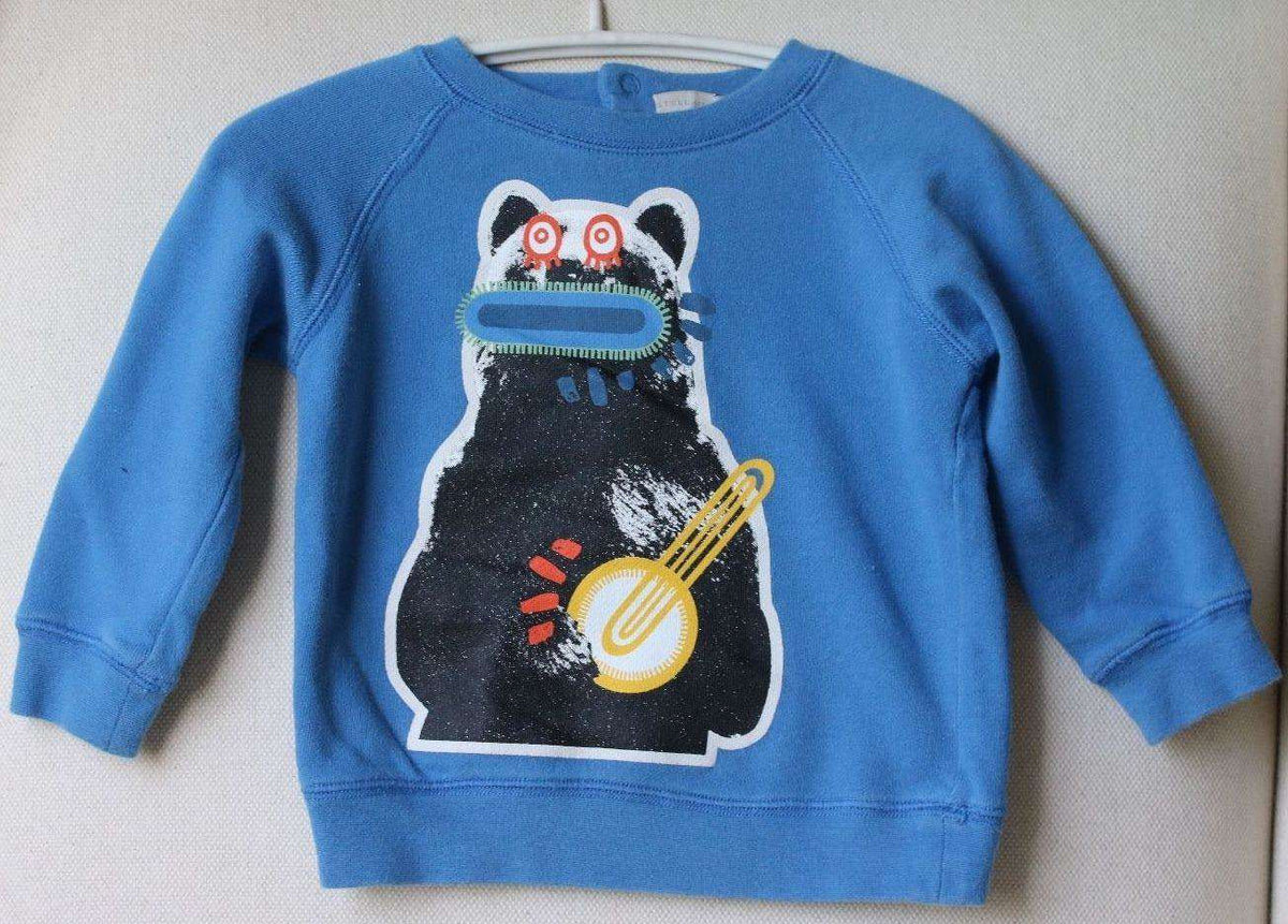 STELLA MCCARTNEY KIDS BABY BOY BLUE BILLY BEAR SWEATER 18 MONTHS