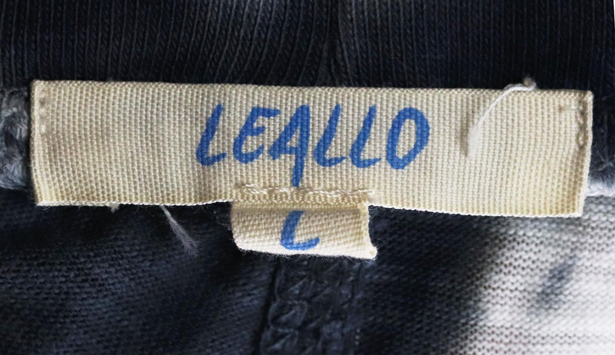 LEALLO TIE DYED COTTON TRACK PANTS LARGE