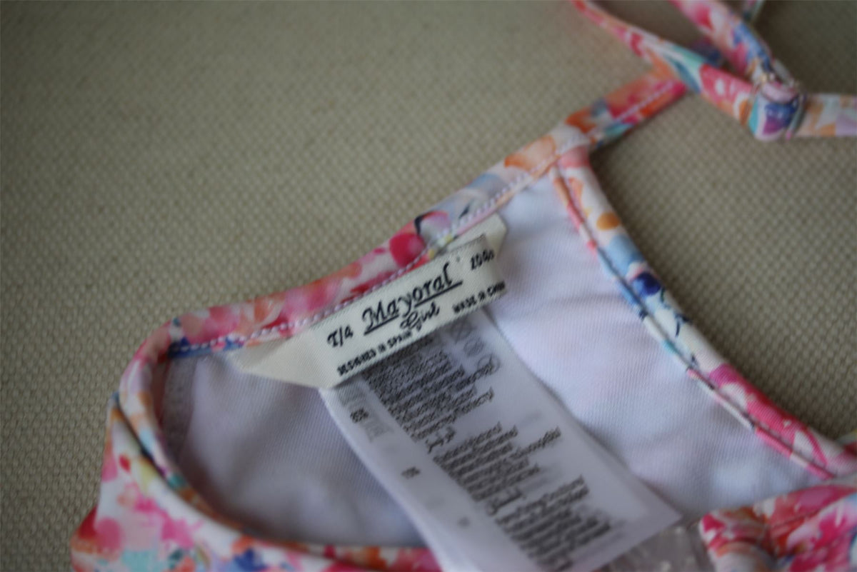 MAYORAL GIRLS PINK FLORAL BIKINI 4 YEARS